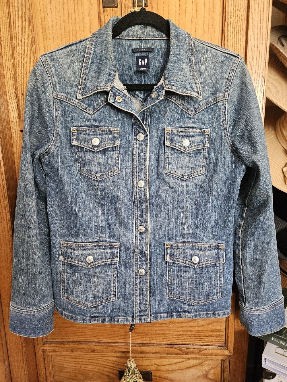 Gap Denim Jacket Stretch Cotton Medium